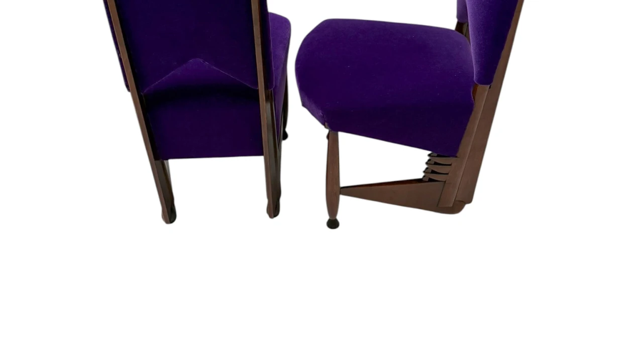 Pair of Amsterdamse School Chairs by Michel De Klerk for 't Woonhuys, 1916
